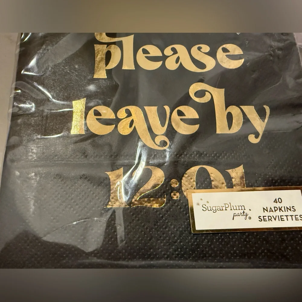 ⚠️ 5/25: Please leave Set of 40 Party Napkins